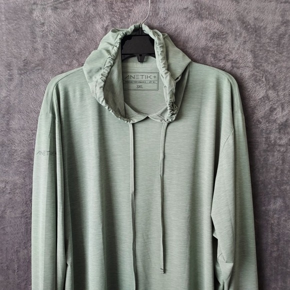 Anetik Hoodie Mens 3XL Green Lightweight Premium Performance UPF Fishing Outdoor - Picture 3 of 14